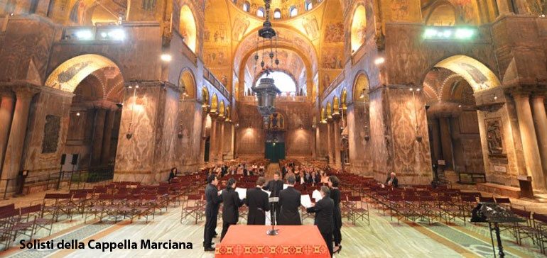Il 15 novembre a Pordenone saranno in concerto I Solisti della Cappella Marciana, con una Messa di Andrea Gabrieli